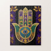 Gold Third Eye Hamsa Legpuzzel (Verticaal)