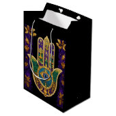 Gold Third Eye Hamsa Medium Cadeauzakje (Voorkant Gekanteld)