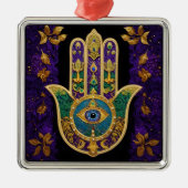  Gold Third Eye Hamsa Metalen Ornament (Voorkant)