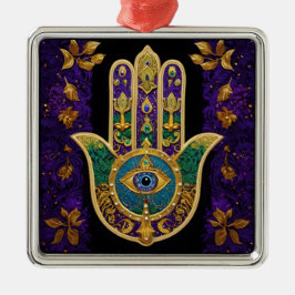  Gold Third Eye Hamsa Metalen Ornament