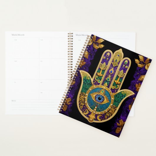  Gold Third Eye Hamsa Planner (Display)