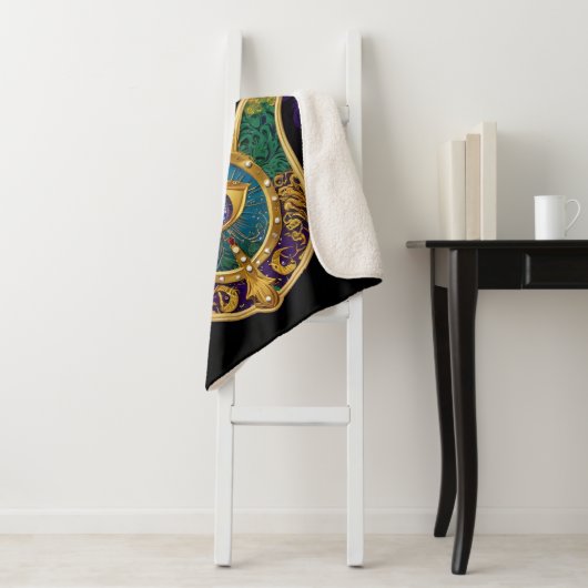  Gold Third Eye Hamsa Sherpa Deken (In situ)