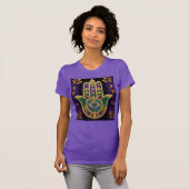  Gold Third Eye Hamsa T-shirt (Voorkant volledig)