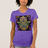  Gold Third Eye Hamsa T-shirt (Voorkant)
