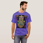  Gold Third Eye Hamsa T-shirt (Voorkant volledig)