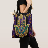 Gold Third Eye Hamsa Tote Bag (Dichtbij)