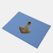 Gold Thor Hammer blue doormat Deurmat (Schuin)