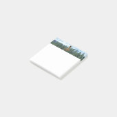 Gold Thor Hammer bomen witte noot pads Post-it® Notes (Schuin)