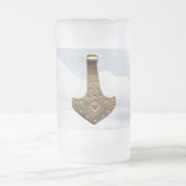 Gold Thor Hammer frosted mok (Center)