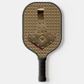 Gold Thor Hammer Gold Indent pickleball paddle (Voorkant)