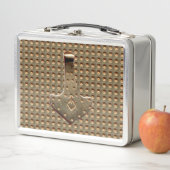 Gold Thor Hammer Gold Indent roestvrij lunchbox (In situ)