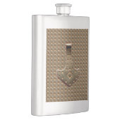 Gold Thor Hammer Gold Indent RVS kolf Flacon (Rechts)