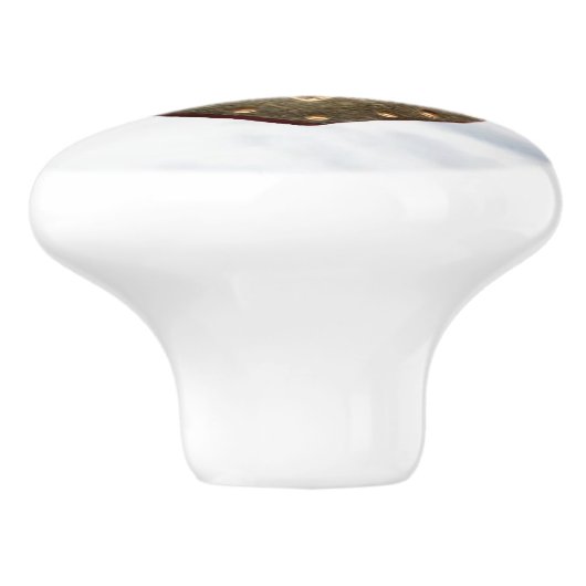 Gold Thor Hammer keramische knop (Zijkant)