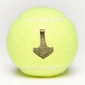 Gold Thor Hammer Penn tennisballen (Voorkant)