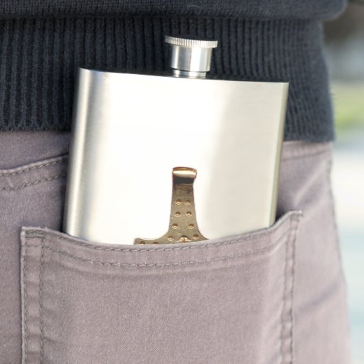 Gold Thor Hammer stainless steel flask Flacon (Voorbeeld)