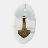 Gold Thor Hammer talisman ornament (Rechts)