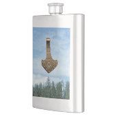 Gold Thor Hammer trees stainless steel flask Flacon (Links)