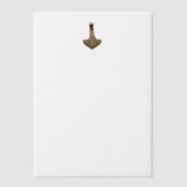 Gold Thor Hammer vellum papieren Vellum Uitnodigingen (Voorkant)