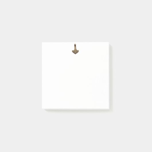 Gold Thor Hammer witte notitieblokken Post-it® Notes (Voorkant)