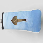 Gold Thor Hammer wolken golfclub putter cover (Voorkant)