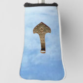 Gold Thor Hammer wolken golfclub putter cover (Draai 90)