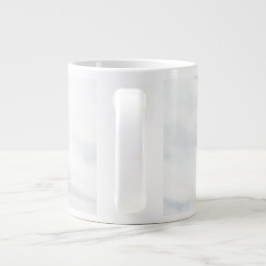 Gold Thor Hammer wolken jumbo mok (Achterkant)