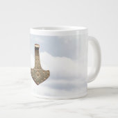 Gold Thor Hammer wolken jumbo mok (Voorkant rechts)