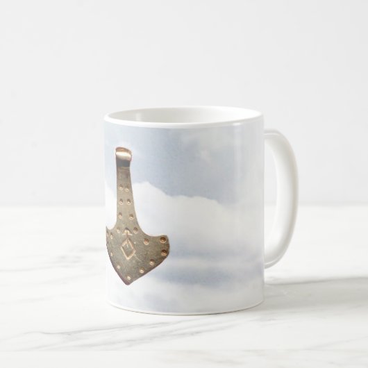 Gold Thor Hammer wolken mok (Voorkant rechts)