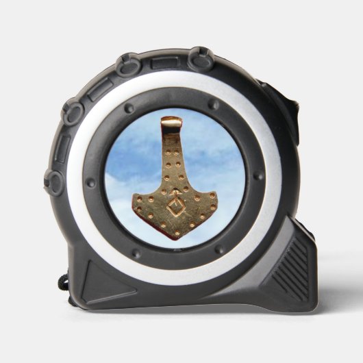 Gold Thor Hammer wolken tape maatregel Rolmaat (Voorkant)