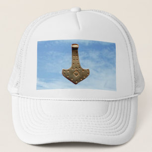 Gold Thor Hammer wolken wit pet