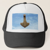 Gold Thor Hammer wolken zwart-wit pet (Voorkant)