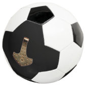Gold Thor Hammer zwart voetbal (Drie kwart)