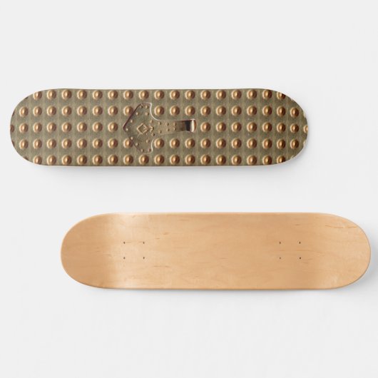 Gold Thor's Hammer Gold Indent skateboard (Horizontaal)