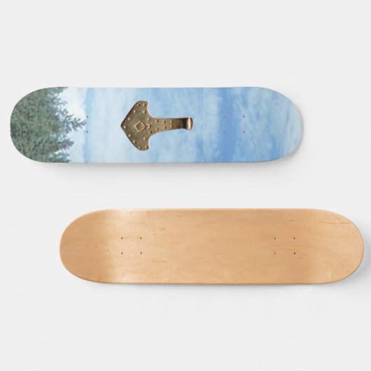 "Gold Thor's Hammer Tree skateboard" Persoonlijk Skateboard (Horizontaal)
