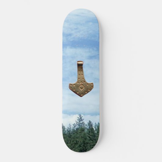 "Gold Thor's Hammer Tree skateboard" Persoonlijk Skateboard (Voorkant)