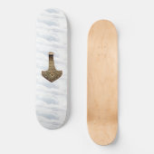 "Gold Thor's Hammer wolds skateboard" Persoonlijk Skateboard (Voorkant)