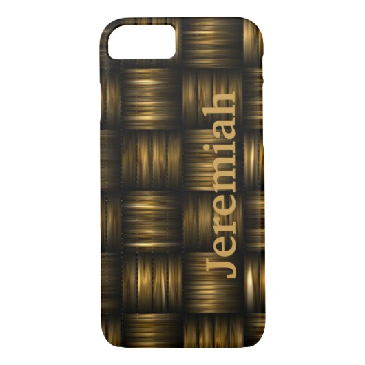 Gold Thread met aangepaste naam Case-Mate iPhone Case (Achterkant)