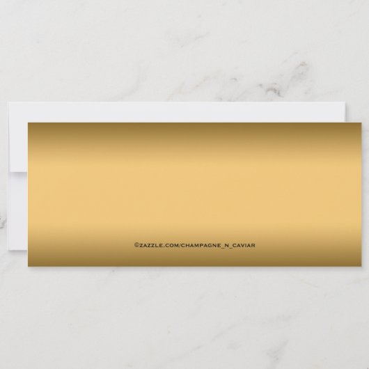 Gold Ticket 50ste verjaardag Kaart (Achterkant)