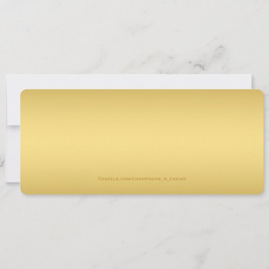 Gold Ticket 50ste verjaardag Kaart (Achterkant)