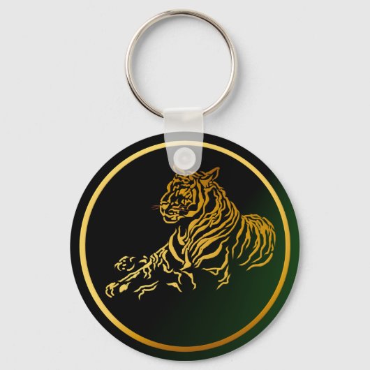 Gold Tiger Sleutelhanger (Voorkant)