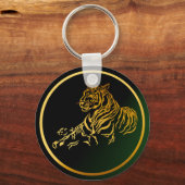 Gold Tiger Sleutelhanger (Voorkant)