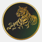 Gold Tiger Sticker (Voorkant)
