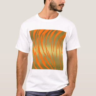Gold Tiger Stripes Oranje T-shirt