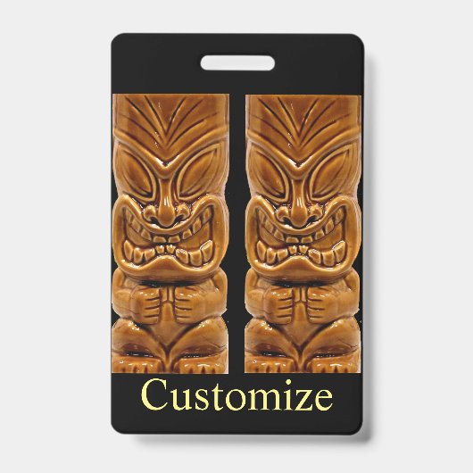 Gold Tiki Sculpture Thunder_Cove Badge (Voorzijde)