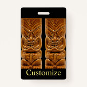 Gold Tiki Sculpture Thunder_Cove Badge (Voorkant)