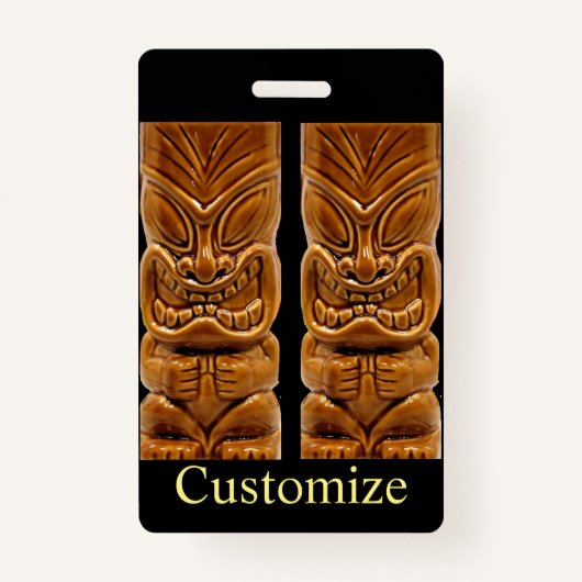 Gold Tiki Sculpture Thunder_Cove Badge (Voorkant)