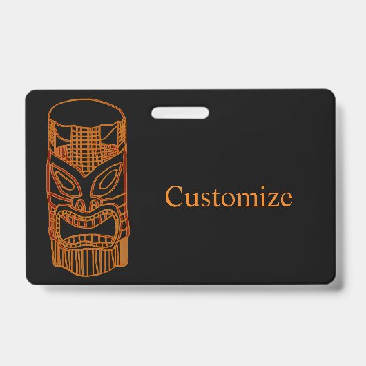 Gold Tiki Sculpture Thunder_Cove Badge (Voorzijde)