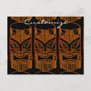 Gold Tiki Sculpture Thunder_Cove Briefkaart