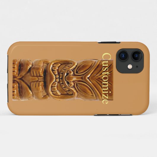 Gold Tiki Sculpture Thunder_Cove Case-Mate iPhone Case (Achterkant (horizontaal))