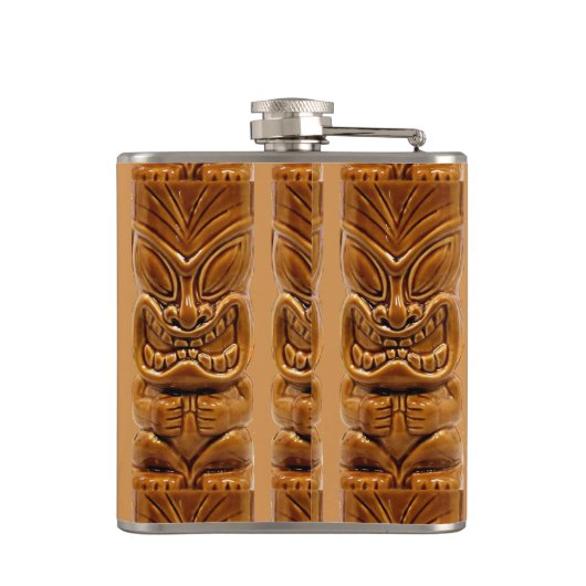 Gold Tiki Sculpture Thunder_Cove Heupfles (Achterkant)